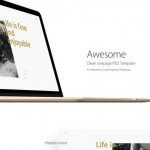 Clean OnePage PSD template
