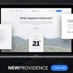 New Providence: Free landing page HTML + PSD