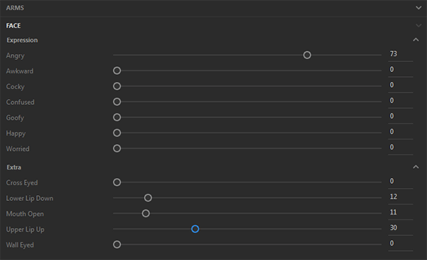 adobe fuse emotions