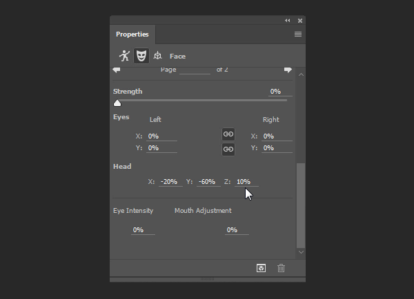 photoshop cc how to adjust head position