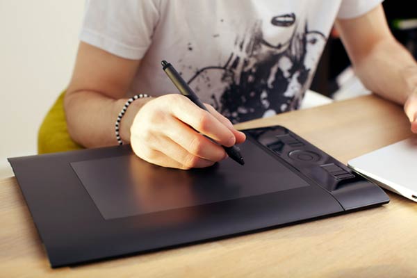 Using Touchpad Graphics Tablet