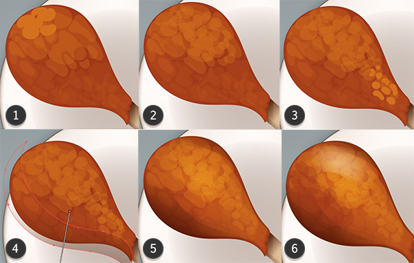 Complete the rendering and fine details of the drumstick