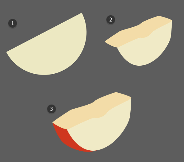 Draw an apple slice