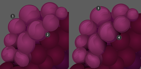 Render the grapes