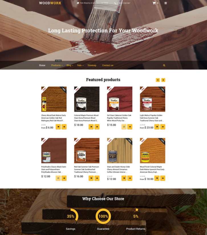 16-woodwork Shopify theme