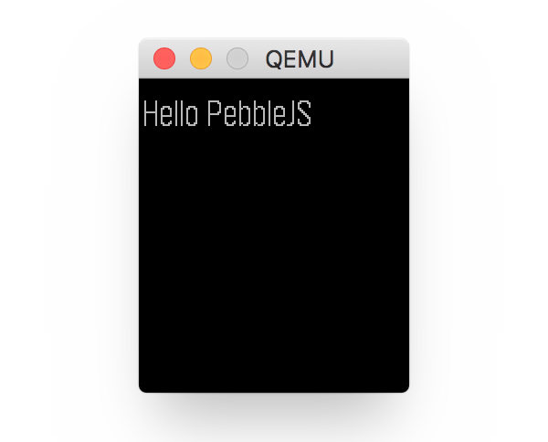 Stripped Down Pebblejs App