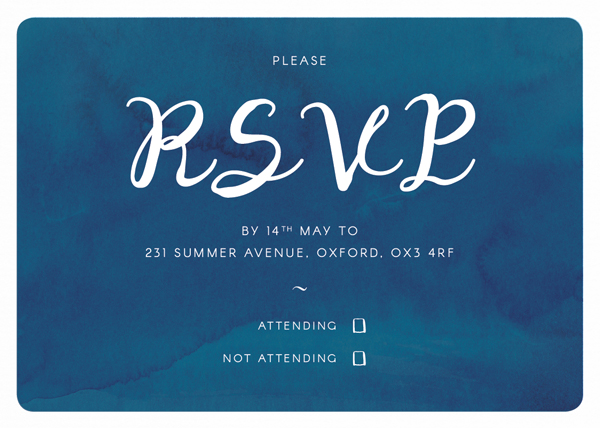 final rsvp card