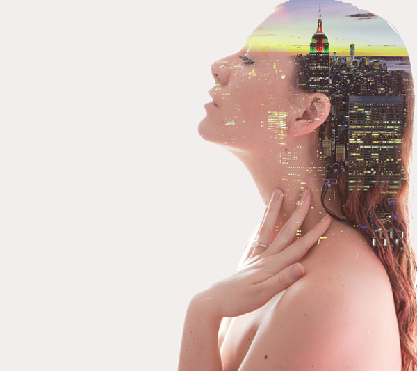 double exposure template