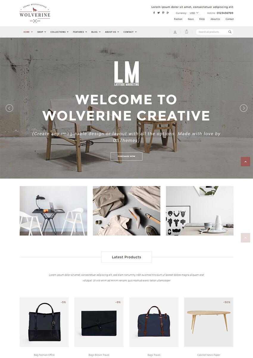 Wolverine Responsive Multipurpose Shopify Theme