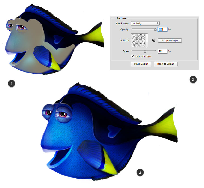 Add Fish Texture with a Pattern Overlay