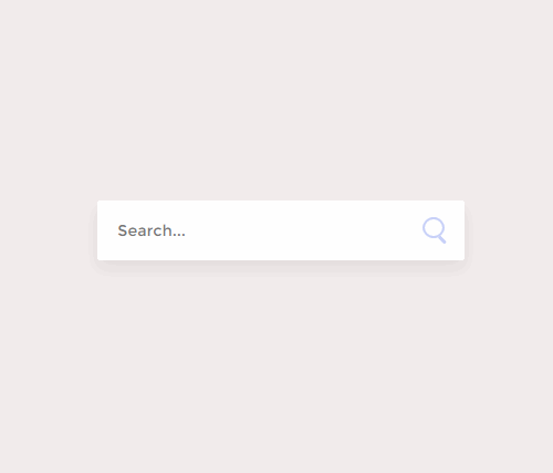 Demo Search Input Context Animation