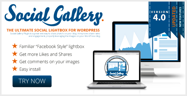 Social Gallery WordPress Photo Viewer Plugin