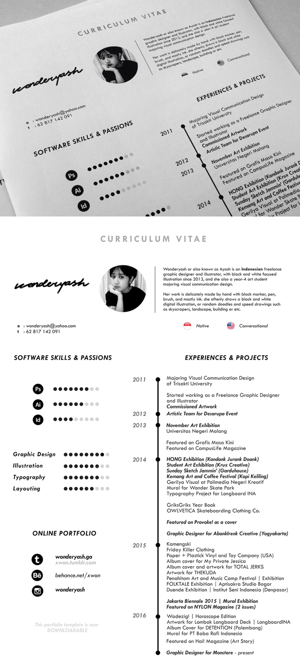 Free CV or Resume Template