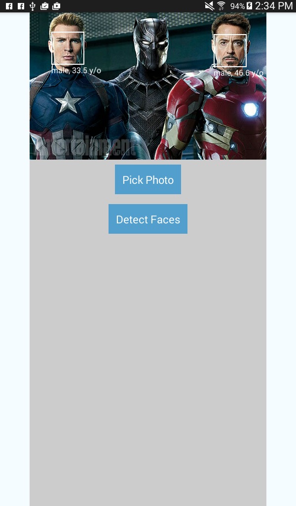 Face Detection App Screenshot