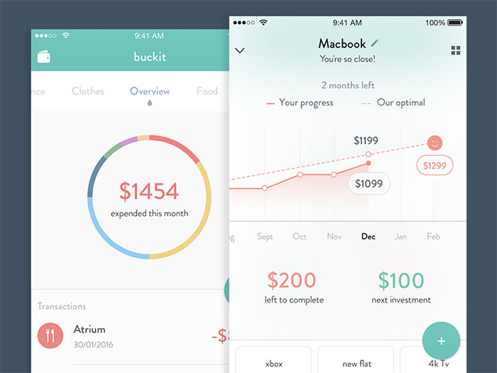 Buckit financial app