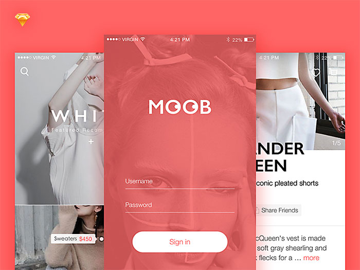 Moob shopping app