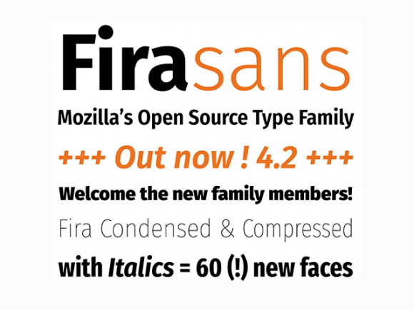 Fira Sans: A new free font family by Mozilla