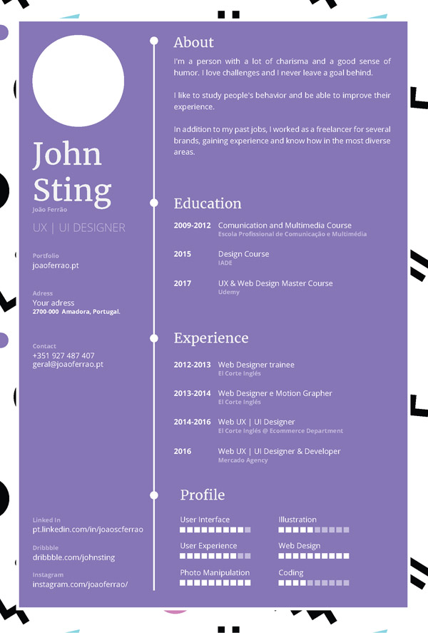 Free Minimalist Resume Template