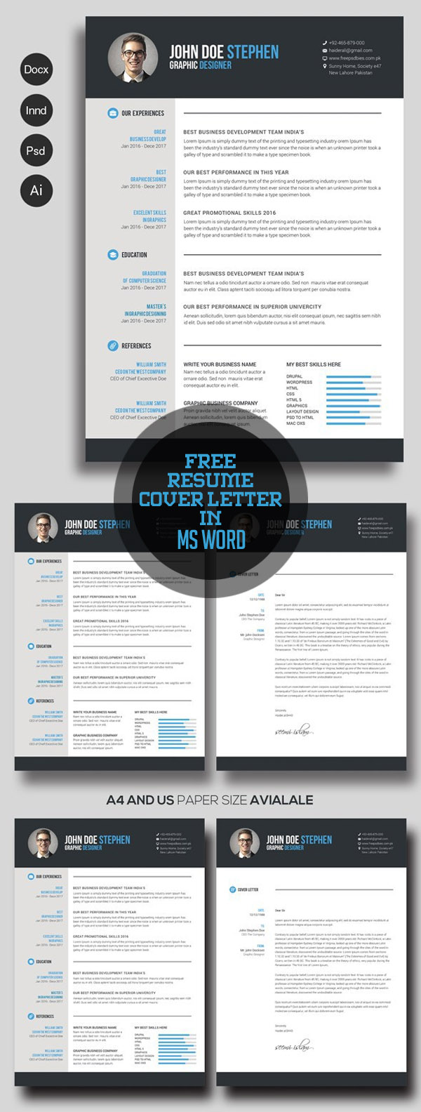 Free Resume & Cover Letter in Ms Word