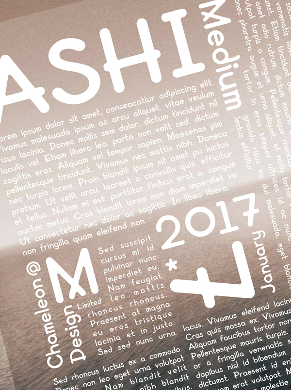 AShi Font & Letters