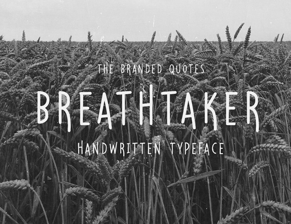 Breathtaker Handwritten Free Font