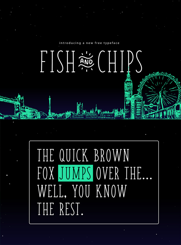 Fish & Chips (Serif and Handwritten) Free Font