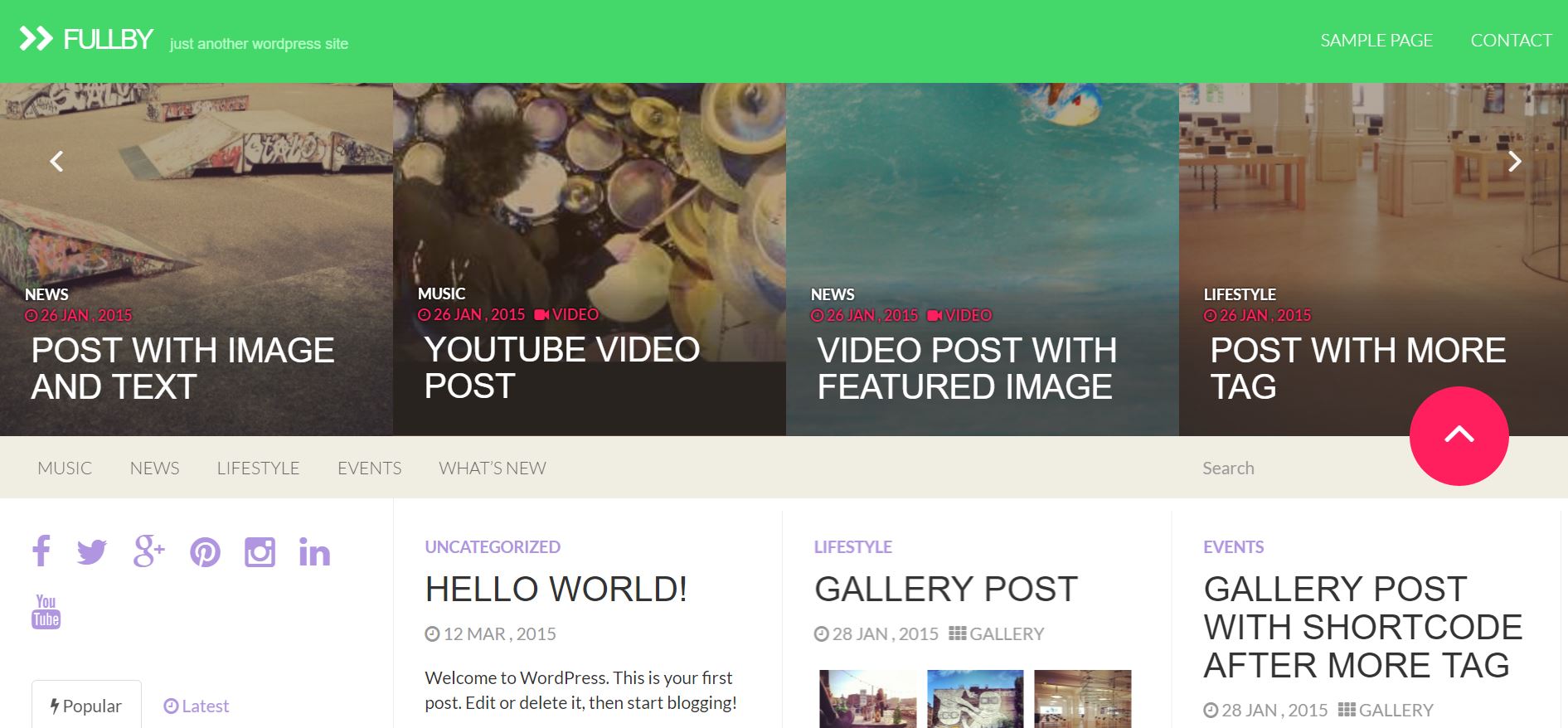 Fullby free WP theme