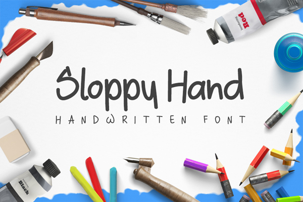 Sloppy Hand Free Font