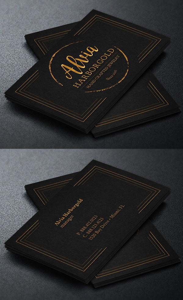 Jewelry Shop Business Card Template