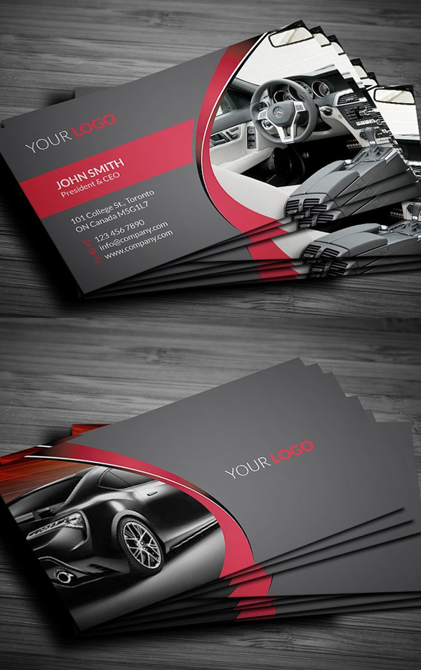 Rent A Car Business Card Design