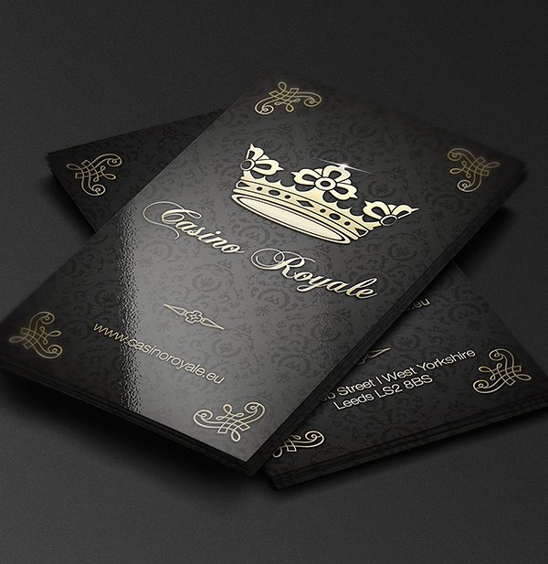 Casino Royale Business Card Design