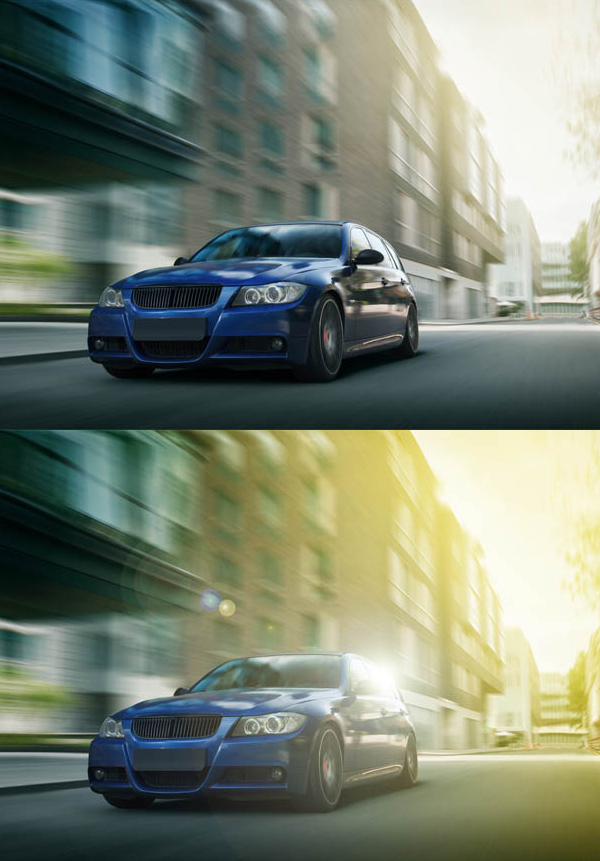 How to Create a hyper realistic non-destructive Lens Flare effect in Photoshop