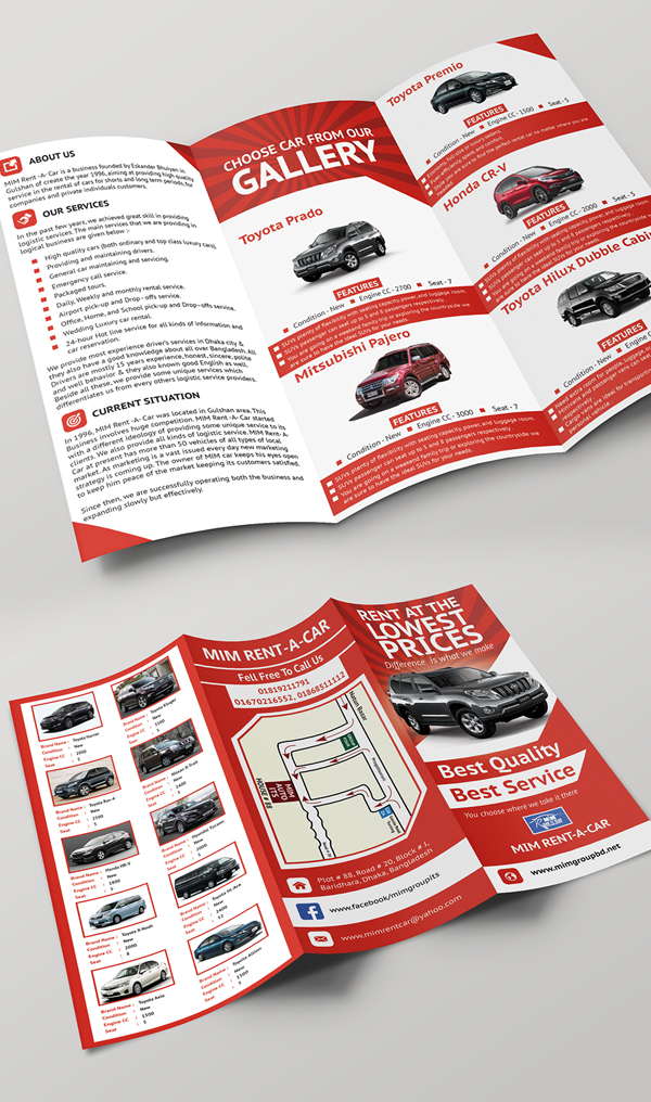 Free Tri-Fold Brochure A4 Size Print Ready (PSD ) Design
