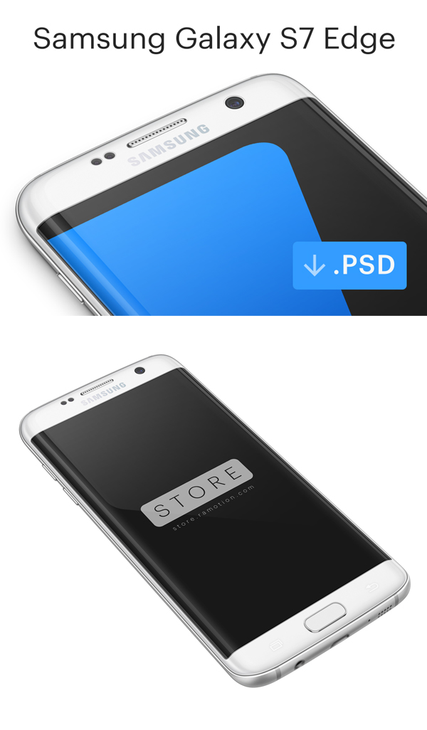 Free Samsung Galaxy S7 Edge Mockup PSD