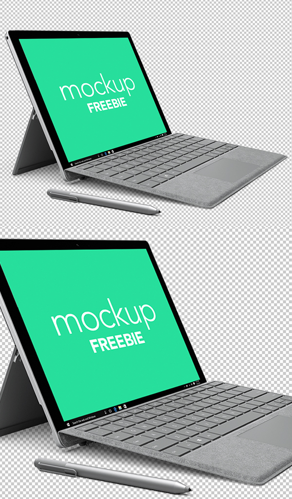 Free Surface 4 Microsoft Mockup PSD
