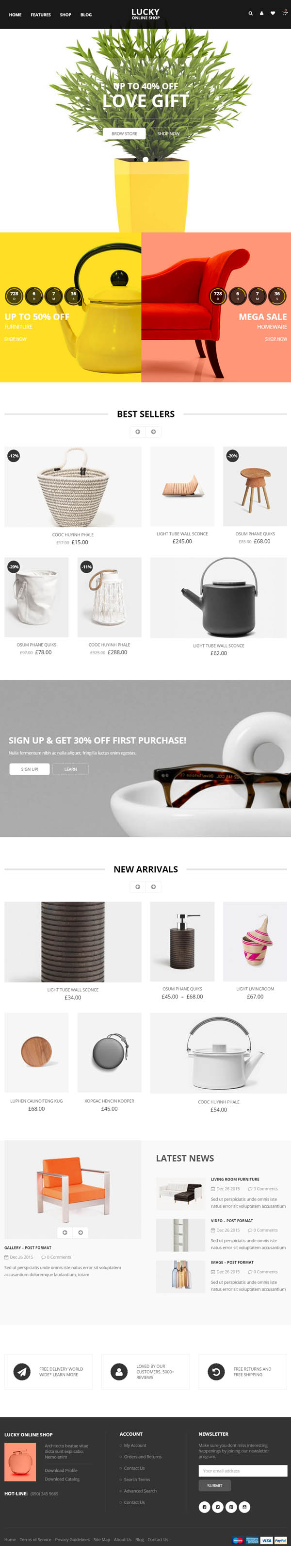Lucky Online Shop WooCommerce Theme