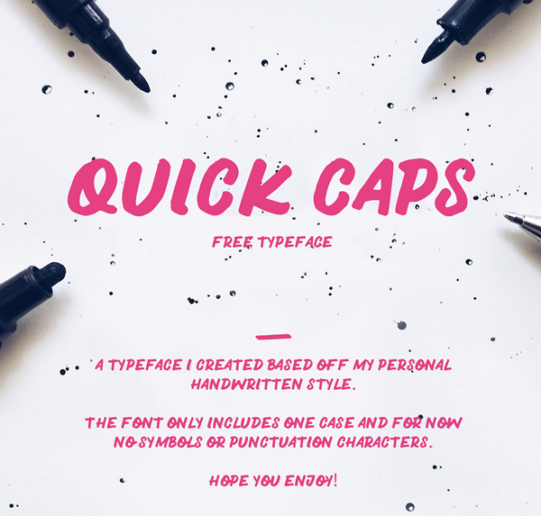 Quick Caps Free Font