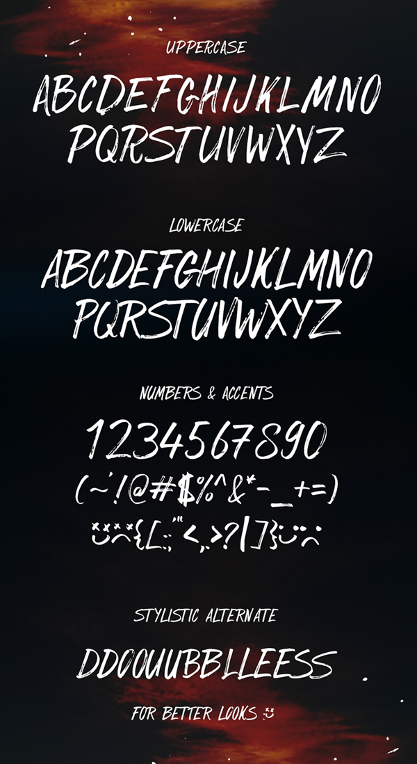 SickBoy Free Font & Letters