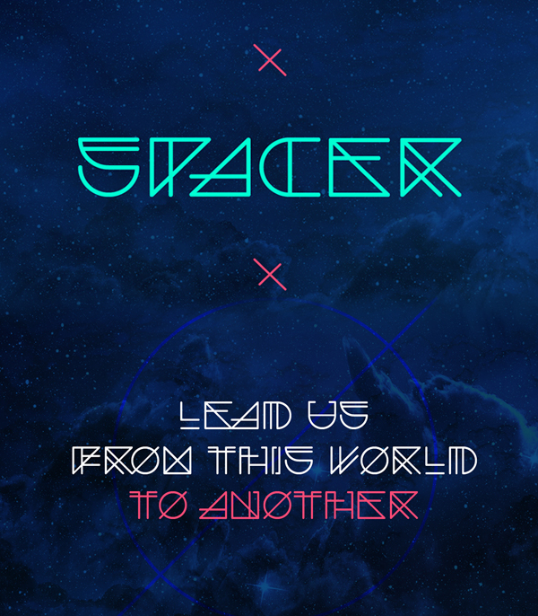 Spacer Free Font