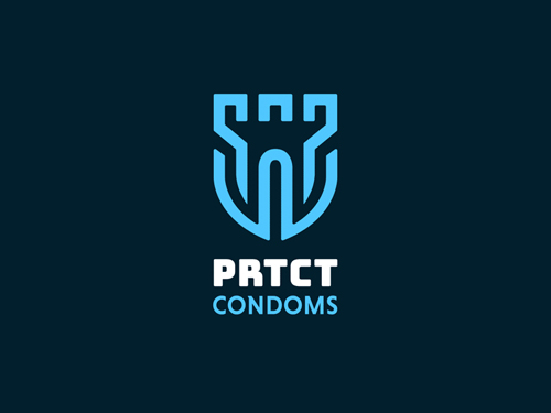 Logo PRTCT Condoms by Pieter Baan