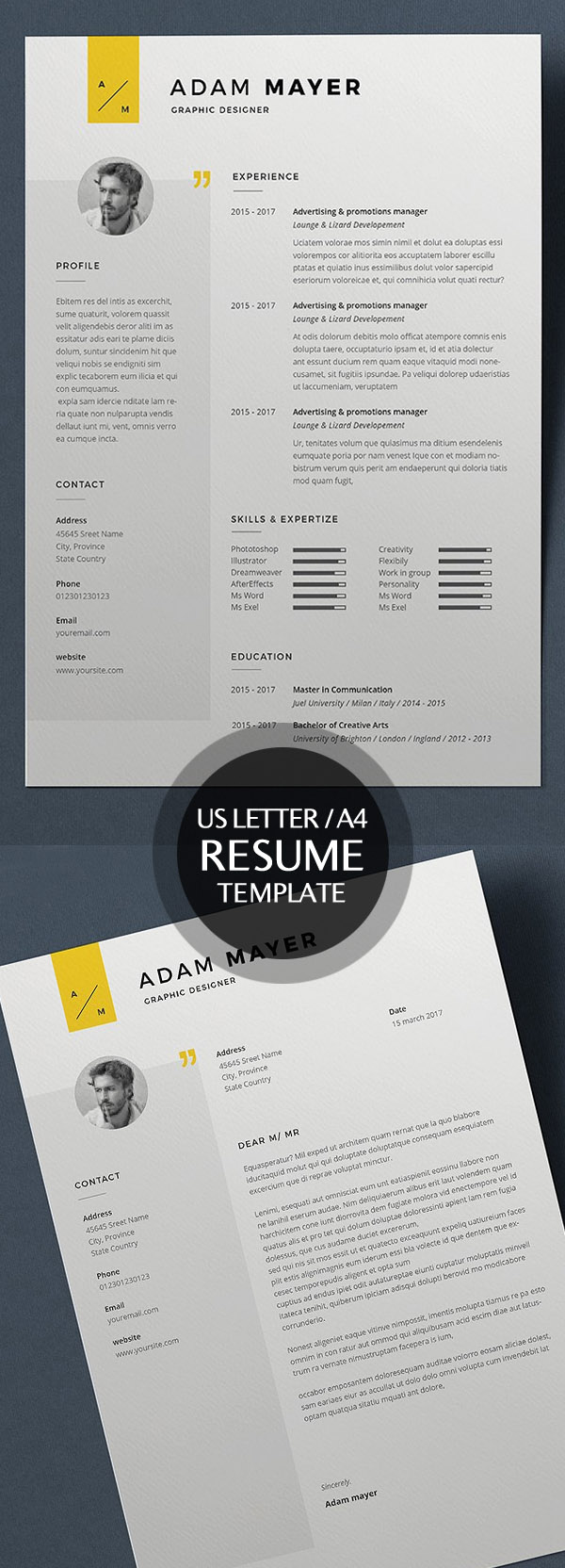 50 Best Minimal Resume Templates - 3