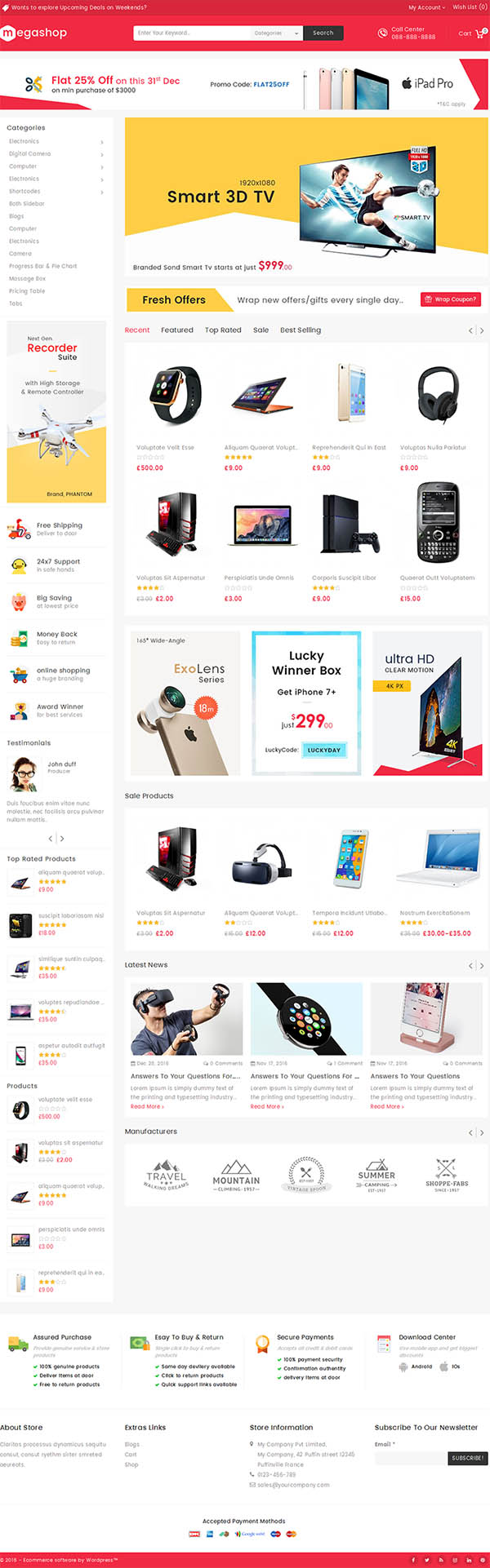 Mega Shop – WooCommerce Multi-Purpose Responsive Theme