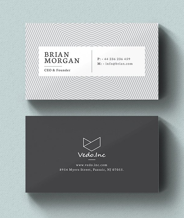 Download 30 Minimalistic Business Card Designs Psd Templates Idevie PSD Mockup Templates