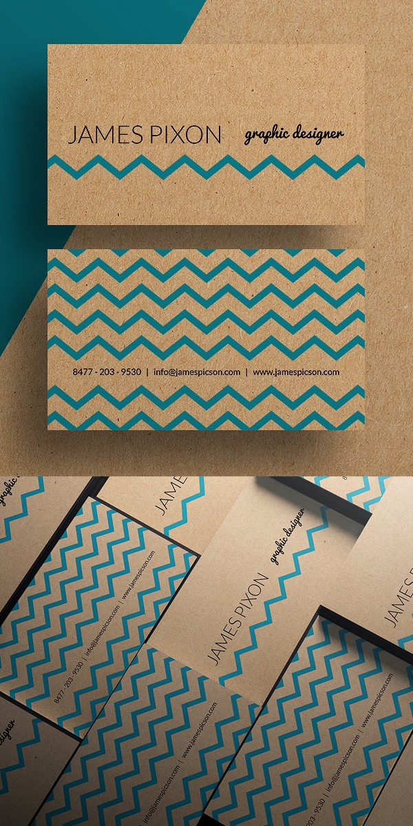 Cardboard Paper Business Card Template