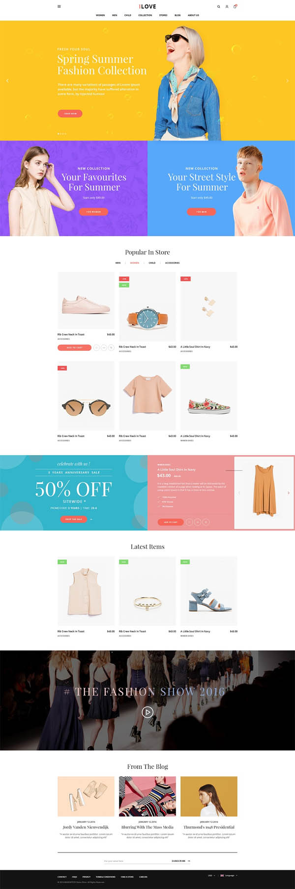 iLove – Creative Fashion WooCommerce WordPress Theme