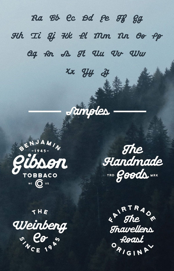 Gritstone Free Font Letters