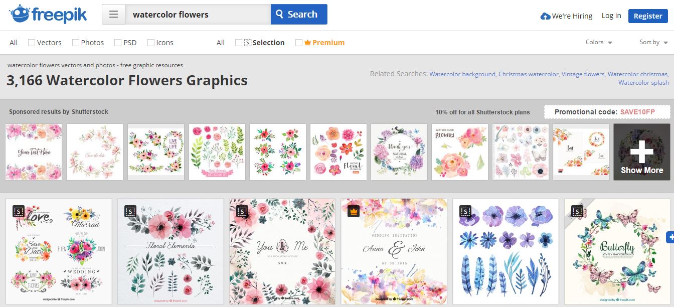 Freepik watercolor designs 