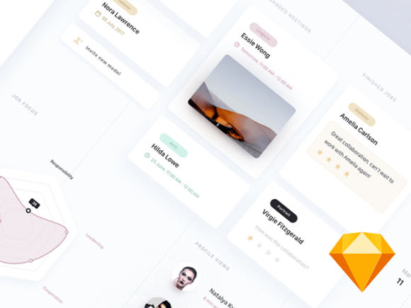 Free modern dashboard interface for inspiration