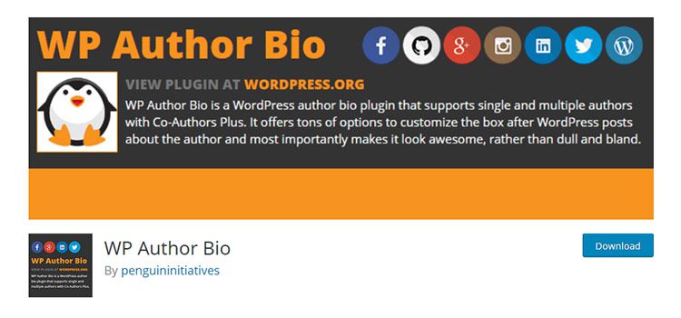 WP Author Bio