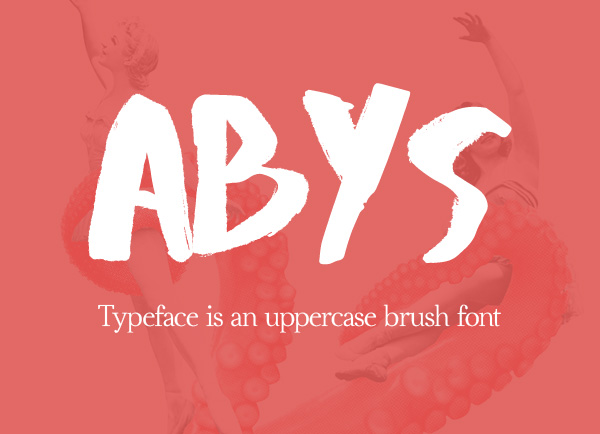 Abys Free Brush Font